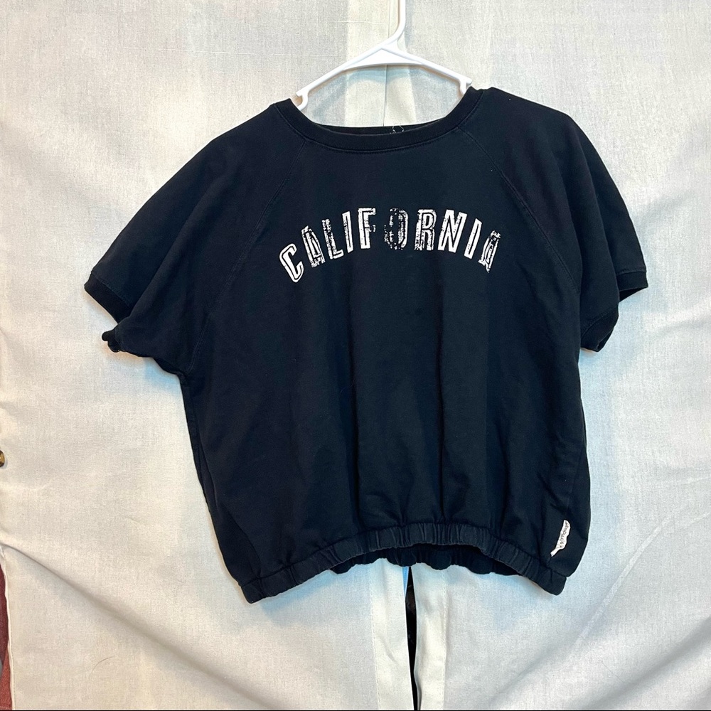 Kendall & Kylie Pacsun Collection Short Sleeve Black T-Shirt California